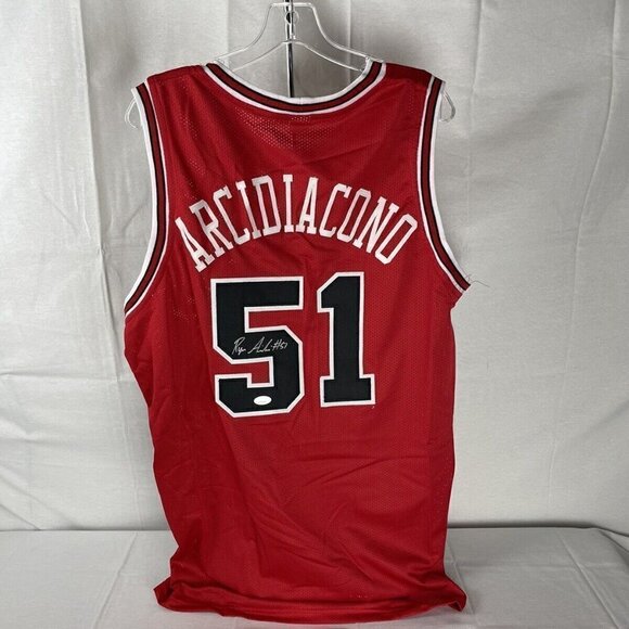 Autograph Other - Ryan Arcidiacono autographed signed Chicago Bulls Custom jersey JSA COS